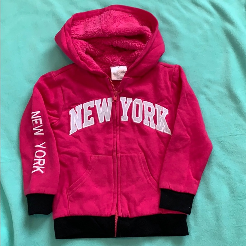 NWT!! Fuschia New York Zip-Up